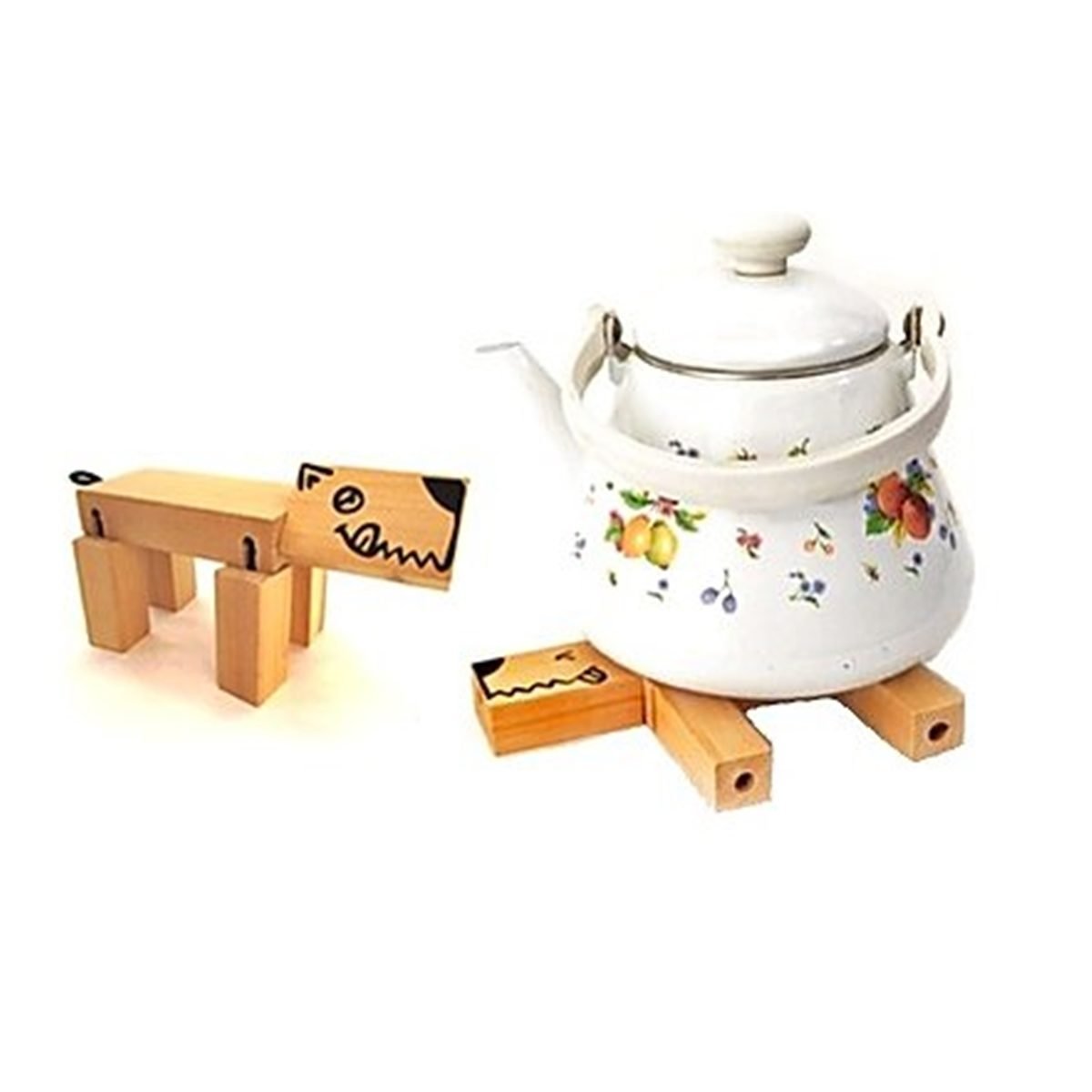 02174 Posafuentes de madera perro Pancho - Imagen 1