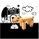 Posafuentes de madera perro Pancho - Imagen 5