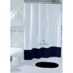 Cortina de baño Poliester Impermeable sin ganchos Le Bain