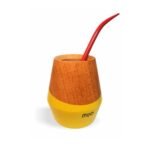 Mate de madera de caldén con bombilla - Imagen 13