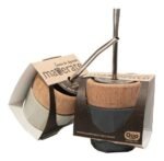 Mate de Madera Cubierto en Silicona Maderate con bombilla y Sacayerba - Imagen 2