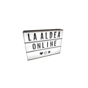 Cartelera cartel luminoso con letras Usb de 30 x 22 cm