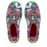 Pantuflas Floripondias Abrigadas Con Suela De Goma