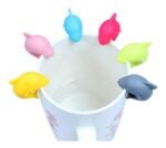 Identificadores de Copas Vasos con Forma de Tiburón , set x 6 unidades - Imagen 3