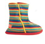 Pantuflas Floripondias Bota Para Niños Abrigada - La Aldea