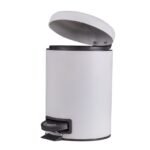 Cesto Basura Tacho Blanco 4 Litros Con Tapa Curva -la Aldea