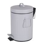 Cesto Basura Tacho Vintage Blanco 4 Litros Con Tapa