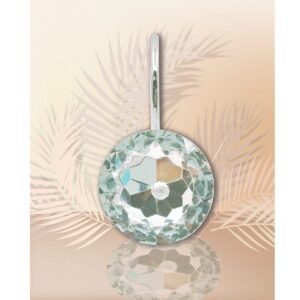 Ganchos para cortina de baño Diamante Blanco