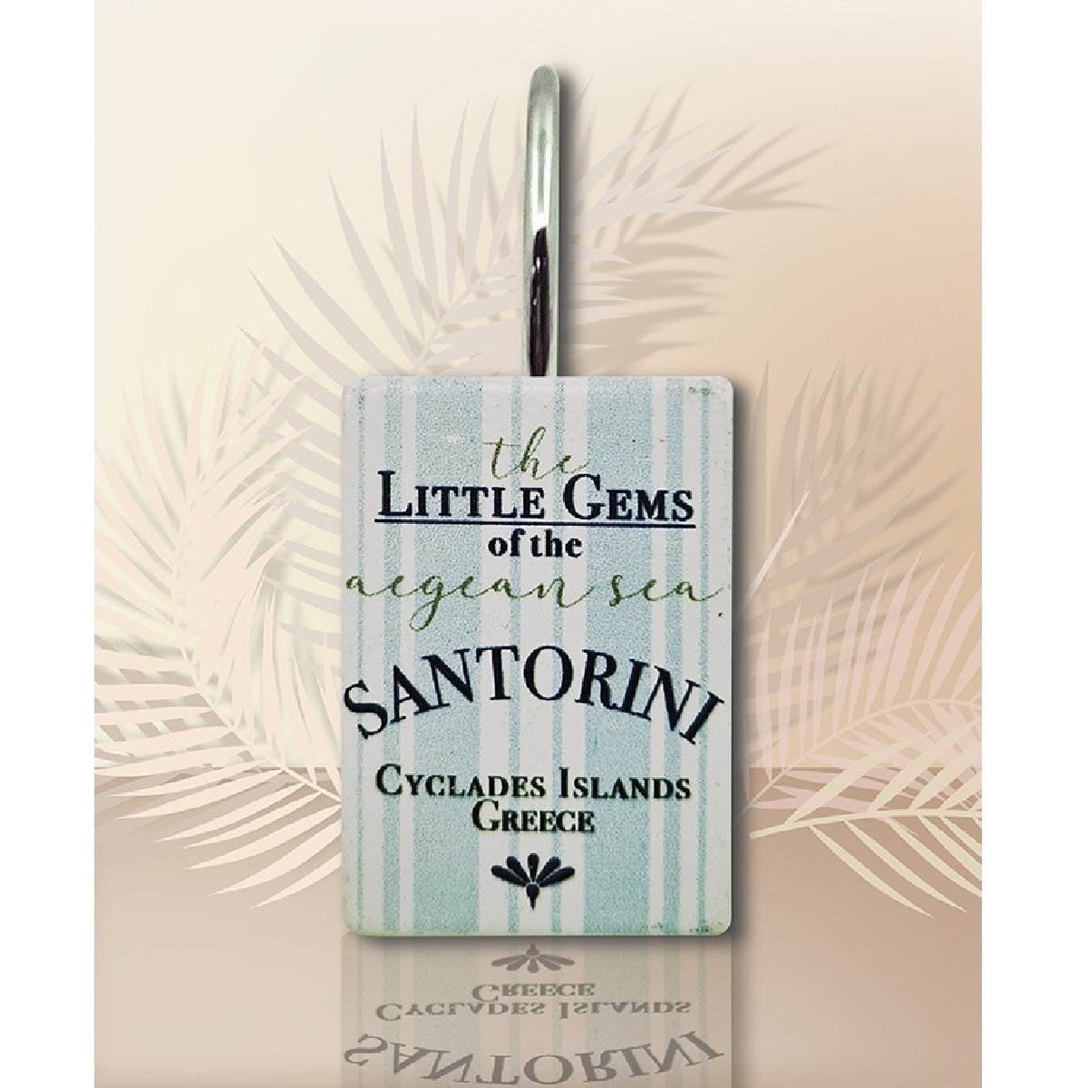 03211SAN Ganchos para cortina de baño Santorini - Imagen 1