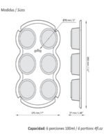 Muffinera de Silicona de 6 porciones - Imagen 3