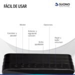 Reloj Digital Parlante Espejado Suono - Imagen 3