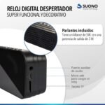 Reloj Digital Parlante Espejado Suono - Imagen 6
