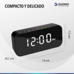 Reloj Digital Parlante Espejado Suono - Imagen 7