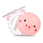 Ventilador Espejo Cerdito con Luz Recargable - Imagen 8