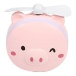 Ventilador Espejo Cerdito con Luz Recargable - Imagen 4