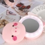 Ventilador Espejo Cerdito con Luz Recargable - Imagen 6