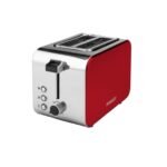 Tostadora roja 2 bahias Peabody PE-T8127 7 niveles