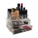 Organizador acrilico porta cosmetico maquillaje 2 cajones - Imagen 3