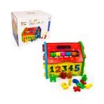 Casita de madera didactica con encastre