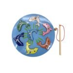 Juego de pesca imantado madera encastre didactico