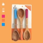 Cucharitas de madera kit X3 Mijo pintadas a mano - Imagen 2