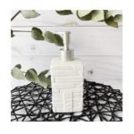 Set de baño X 3 Bath Piedras Blanco Ceramica - Imagen 2