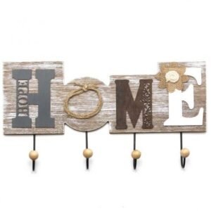 Perchero de madera home 4 ganchos