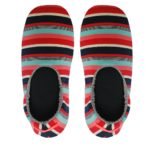 Pantuflas floripondias rayadas de invierno para hombre - Imagen 3