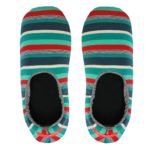 Pantuflas floripondias rayadas de invierno para hombre