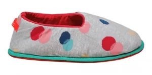Pantuflas floripondias de invierno para mujer motas de color - Imagen 7