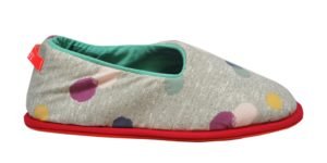 Pantuflas floripondias de invierno para mujer motas de color - Imagen 3