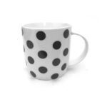 Taza mug de porcelana diseño lunares