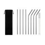 Sorbetes ecologicos de metal kit x 10 pzs