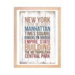 Cuadro decorativo vintage "New York" 20 x 30 - Imagen 3