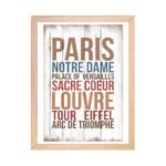 Cuadro decorativo vintage "Paris" 20 x 30 - Imagen 3