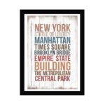 Cuadro decorativo vintage "New York" 20 x 30 - Imagen 2