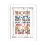 Cuadro decorativo vintage "New York" 20 x 30