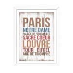 Cuadro decorativo vintage "Paris" 20 x 30