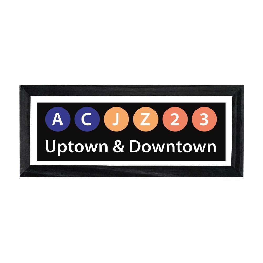 180-1 Cuadro decorativo «Uptown & Downtown» 10 x 30 - Imagen 1