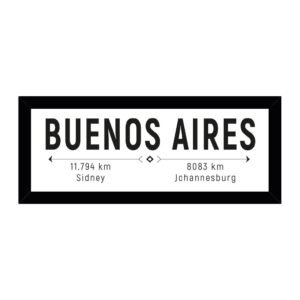 Cuadro decorativo "Buenos Aires" 10 x 30