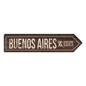 Flecha decorativa cuadro ciudad "Buenos Aires"