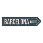 Flecha decorativa ciudad "Barcelona"