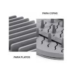 Escurridor de platos vajilla vasos con paño de microfibra - Imagen 3