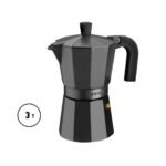 Cafetera Moka Vitro Noir 3 pocillos