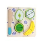 Tablita de madera para cortar verduras frutas y galletas encastre - Imagen 4