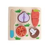 Tablita de madera para cortar verduras frutas y galletas encastre - Imagen 3