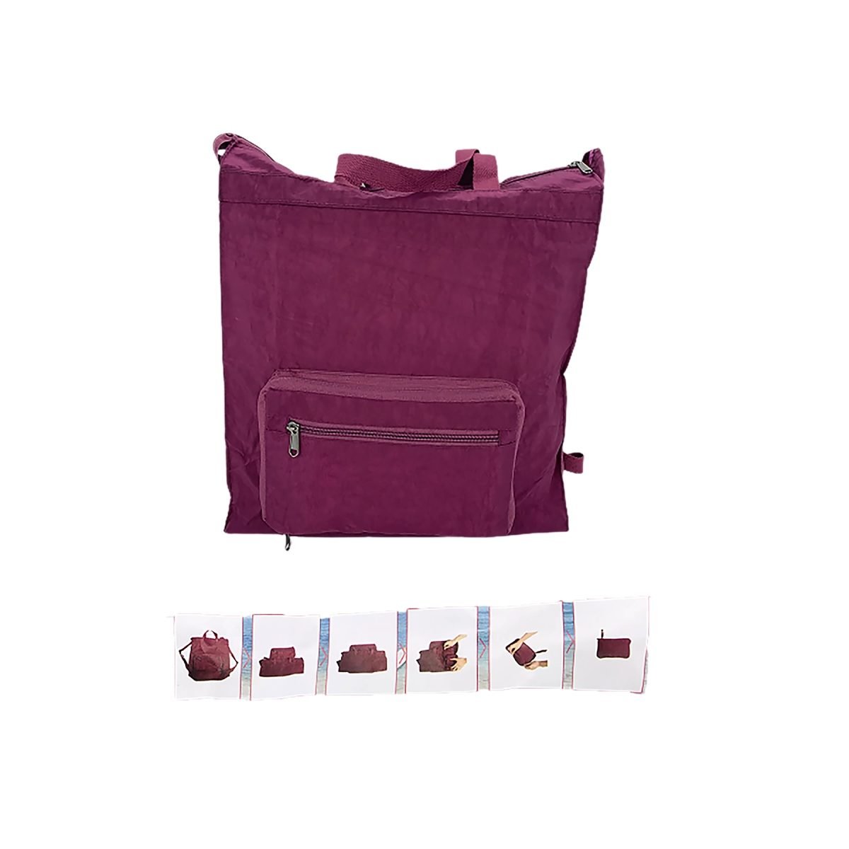 08034 Bolsa mochila plegable para compras - Imagen 1