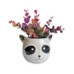 Maceta de ceramica mapache feliz - Imagen 2