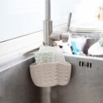 Porta esponjas organizador de bacha colgante tiza
