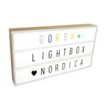 Cartel luminoso lightbox nórdica